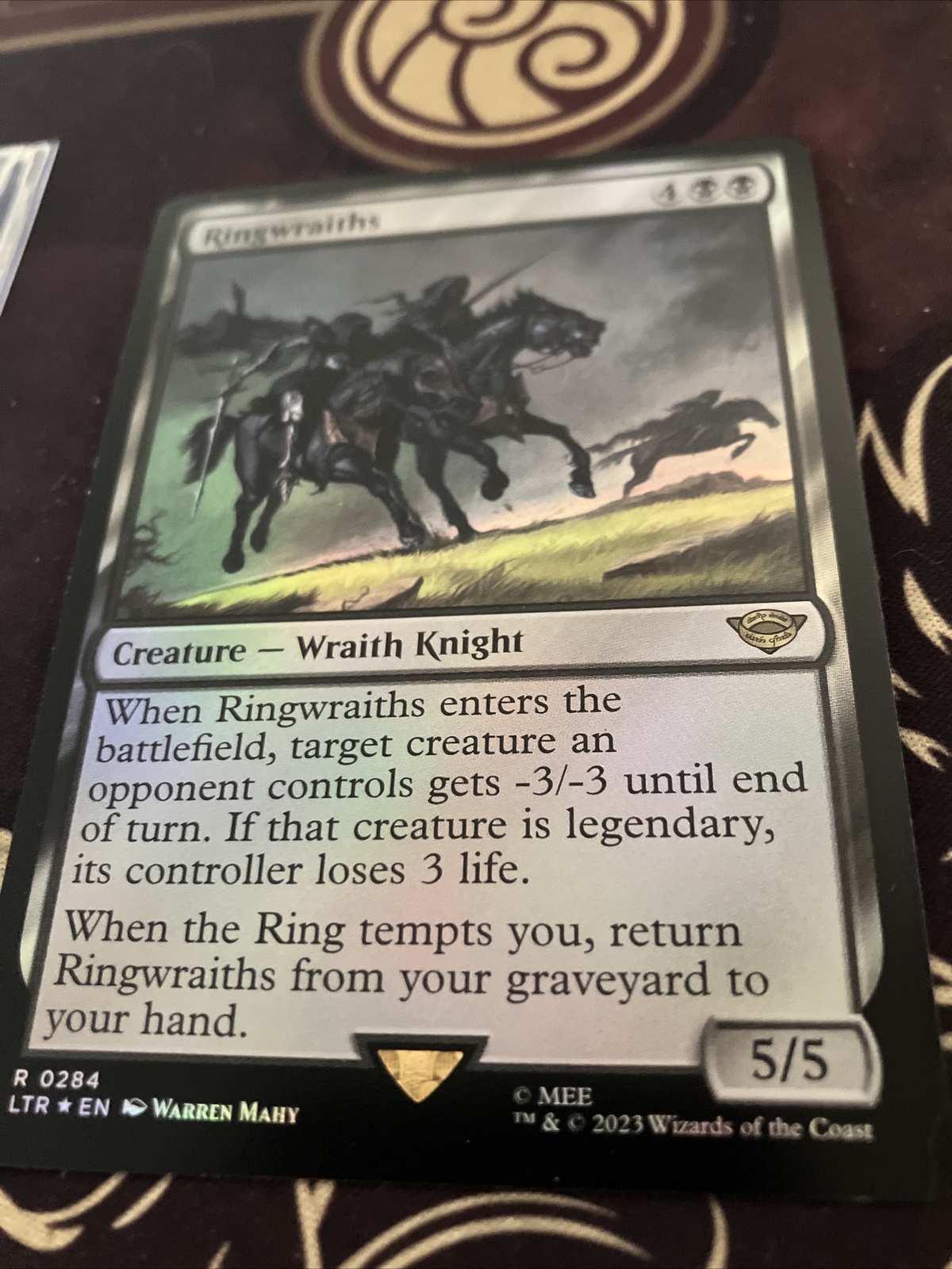 MTG Ringwraiths FOIL MINT 0284 LTR Lord Of The Rings Magic EDH Wraith