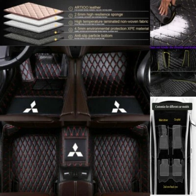 For Mitsubishi Outlander 2002-2024 Car Floor Mats Custom Waterproof Auto Carpet - Image 1 of 4