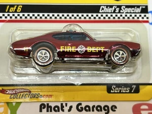 Hot Wheels RLC Neo-Classics Olds 442 Cutlass Chief's Special Fire Dept Series 7 - Picture 1 of 8