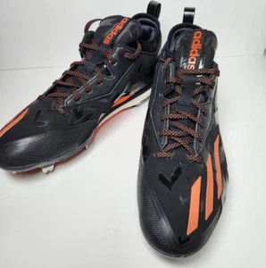 Adidas Energy Boost Icon 2.0 Baseball Cleats Black Orange Q16524 Sz 12.5 NEW - Picture 1 of 6