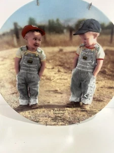 Plato de coleccionista largo You Been Farming 1986 serie Little Farmers #12125 ERNST INC - Imagen 1 de 2