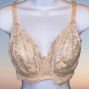 DELIMIRA BH vollflächig Spitze Bügel ungefüttert BH Bossa Nova Größe 34G - Bild 1 von 5
