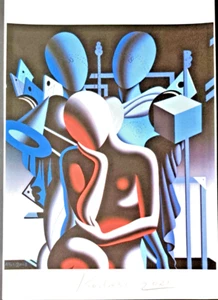 Mark Kostabi - 35x50 cm - Limitierte Auflage - Nr.16/100 - Bild 1 von 3
