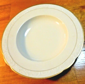 Kjøbenhavns Porcellains Maleri KPM Gold Rim 1 Rim Soup Bowl 25 cm 1924 Antique - Bild 1 von 5