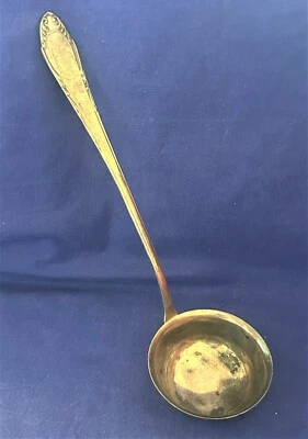 gr. alte Kelle versilbert 90er DEP Länge 33 cm D 9,5 cm  138 Gramm - Bild 1 von 4