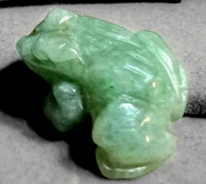 Lucky Green Aventurin Frosch Totem Stein Figur 7098 - Bild 1 von 4