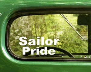 2 SAILOR PRIDE DECALS Sticker For Car Window Bumper Laptop Rv Truck - Picture 1 of 1