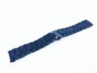 SCHWARZ 23 mm GUMMI/STAHL Armband Band Armband passend für Emporio Armani AR5889 Uhr + Stifte