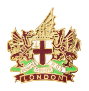 City of London Crest Coat of Arms Pin Badge - Picture 1 of 1