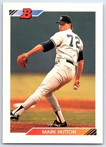 1992 Bowman Mark Hutton Rookie New York Yankees #598