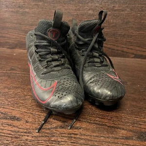 Nike Alpha Huarache 6 923418-006 Youth Lacrosse Cleat Size 5.5 Lace-Up Black - Picture 1 of 15