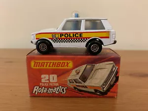 Matchbox Superfast 20 Police Patrol Rare Base - Picture 1 of 12