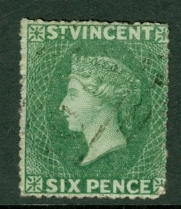 Sg 2 San Vincenzo 1861. Gatto 6d giallo profondo verde usato molto finemente - Foto 1 di 1