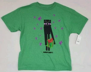 Minecraft Mojang Jinx Enderman Green Christmas Holiday Gift Present T-Shirt Sz S - Picture 1 of 5