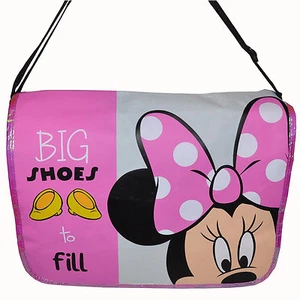 Girls Disney Minnie Mouse Shoulder Bag Messenger School Gift Crossbody Bag NEW - Picture 1 of 7