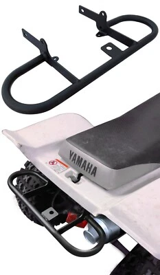 Barra de agarre ancha trasera soporte parachoques Yamaha Warrior 350 negro 1987-2004 ATV Foto 1 de 4