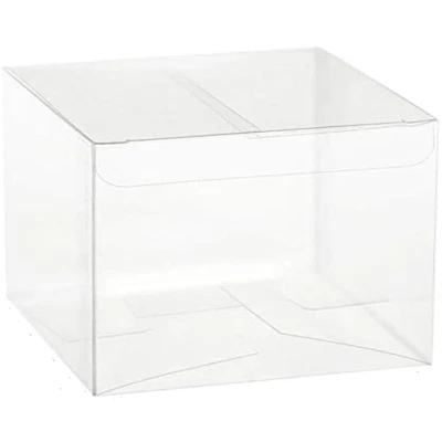 F. CARUSO 20 scatole bomboniere trasparenti pvc 15x15x10 cm FCA-PVC45-20