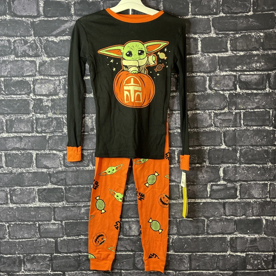 Star Wars Baby Yoda Unisex Talla 10 Halloween Pijama Niños o Niñas Ajuste Ajustado Foto 1 de 4