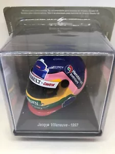 JACQUES VILLENEUVE 1997 WILLIAMS RENAULT FORMULA 1 MINI HELMET (SCALE 1:5) - Picture 1 of 4