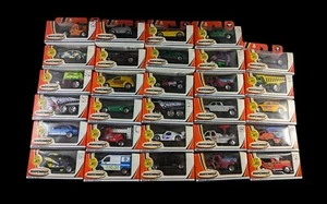 x29 Matchbox Car Lot Window Box 50th Anniversary 2002 All Unique - Picture 1 of 12