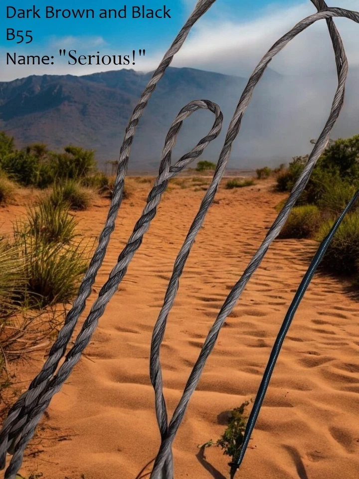 Flemish Twist Bowstring  B55 / DARK BROWN & BLACK / PICK STRING LENGTH! $18.95 - Image 1 of 4