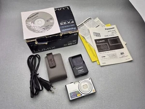 Panasonic Lumix DMC-FX33 8.1MP Compact Digital Camera Silver Tested Boxed Kit - Picture 1 of 21