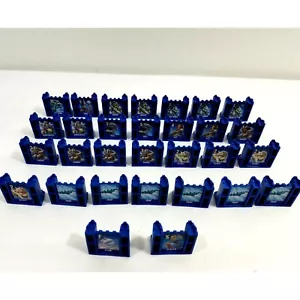 Stratego Blue Replacement Game Pieces Set Of 30 Fire & Ice 2008 Parts Army - Picture 1 of 9