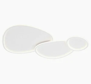 Plafoniera LED 3 ovali 100W - Tripla colorazione luce - Foto 1 di 3