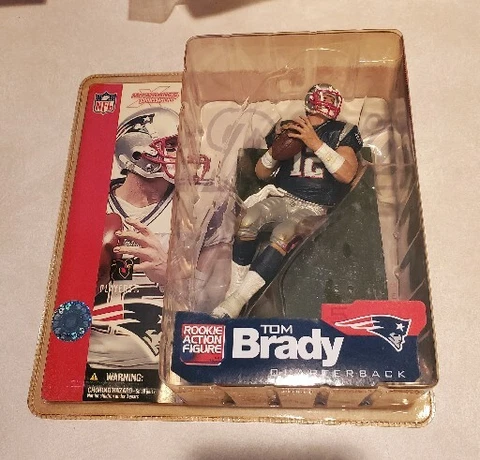 MCFARLANE NFL 5 TOM BRADY ROOKIE ACTION FIGURE CHASE VARIANT BLUE JERSEY PATS Cover
