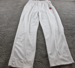 Gray-Nicholls Elite Cricket Pants Small L29 Elastic Waist Drawstring Whites - Picture 1 of 18