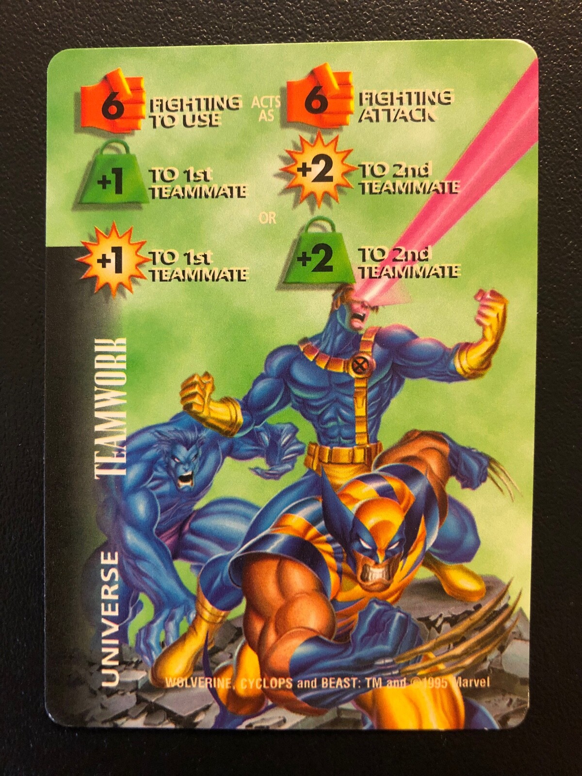 Marvel Overpower 1995 New Gambit Character Charge Object AK C New Color