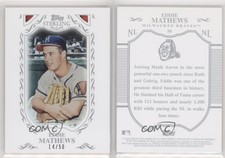 2009 Topps Sterling Framed White /50 Eddie Mathews #59 HOF
