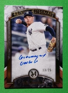 2022 Topps Museum Collection Gio Urshela Gold Archival On Card Auto /25 - Imagen 1 de 2