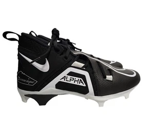 Nike Alpha Menace Pro 3 CT6649-001 Mid Football Cleats Men Black Size 7 - Picture 1 of 9