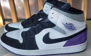 Nike Air Jordan 1 Retro Mid SE Varsity Purple White Black USA 12 852542-105 - Bild 1 von 6