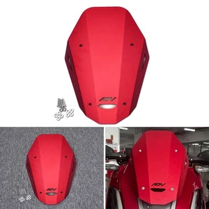 Motorcycle Aluminum Alloy Small Windshield Kit Fit For Honda ADV350 2022-2025 - Picture 1 of 23
