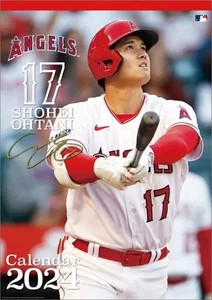 Shohei Ohtani 2024 Wall Calendar Baseball Player Sports Novelty B2 Size Used - Picture 1 of 2
