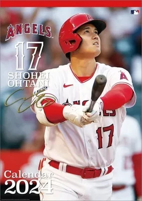 Shohei Ohtani 2024 Wall Calendar Baseball Player Sports Novelty B2 Size Used - Image 1 of 2