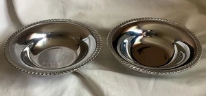 Zwei silberfarbene 6" Metallschalen Doehler-Jarvis National Lead Co. - Bild 1 von 5