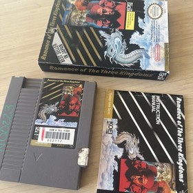 Romance of the Three Kingdoms (Nintendo NES, 1989) W Box & Manual