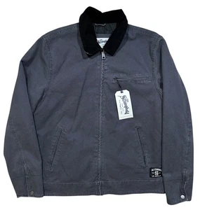 BNWT Men’s The Stronghold Jacket Grey Canvas Chore Utility Workwear Coat Medium - Picture 1 of 10