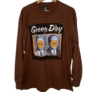 Vintage 90s 1997 Green Day Nimrod Tour ‘98 T-Shirt, Long Sleeve, Brown, Medium - Picture 1 of 7