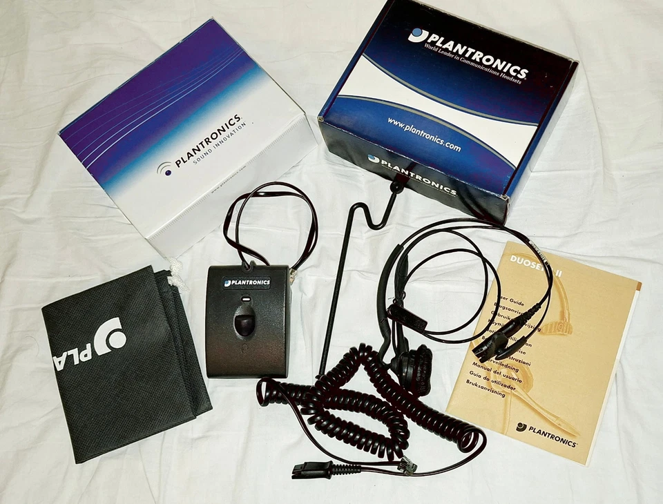 Plantronics Telephone Headset H141N/A 34625-21 BIWAY II PLX 34286-03 Duoset - Image 1 of 1