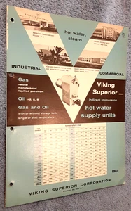 1965 Viking Superior Catalog Asbestos Hot Water Units Steam - Imagen 1 de 5