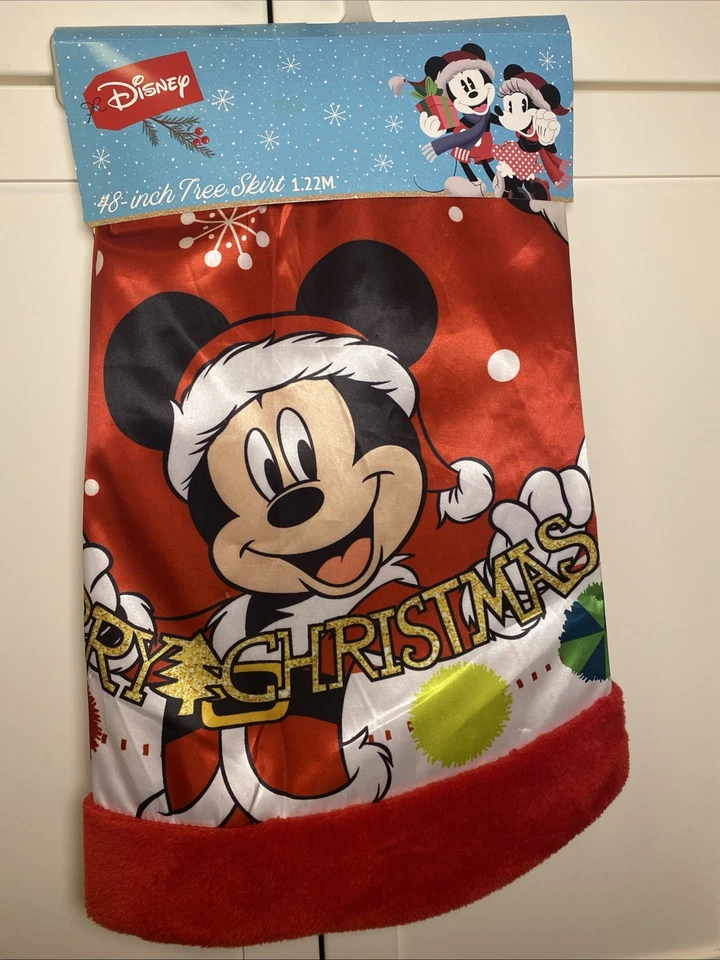 Disney Mickey & Friends 48” Christmas Tree Skirt RUZ Holiday Decor - NEW - Image 1 of 4