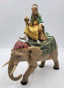 Fontanini 2000 Depose Italy 12" Nativity King Gasper on Elephant Figurine #369 - Picture 1 of 13