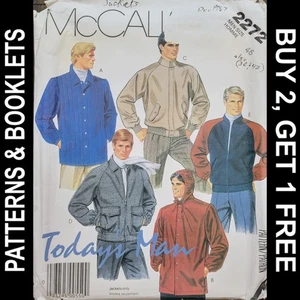 Vintage McCall's Men's Jacket in 5 Styles Pattern #2272 Size 46 UNCUT - Picture 1 of 7