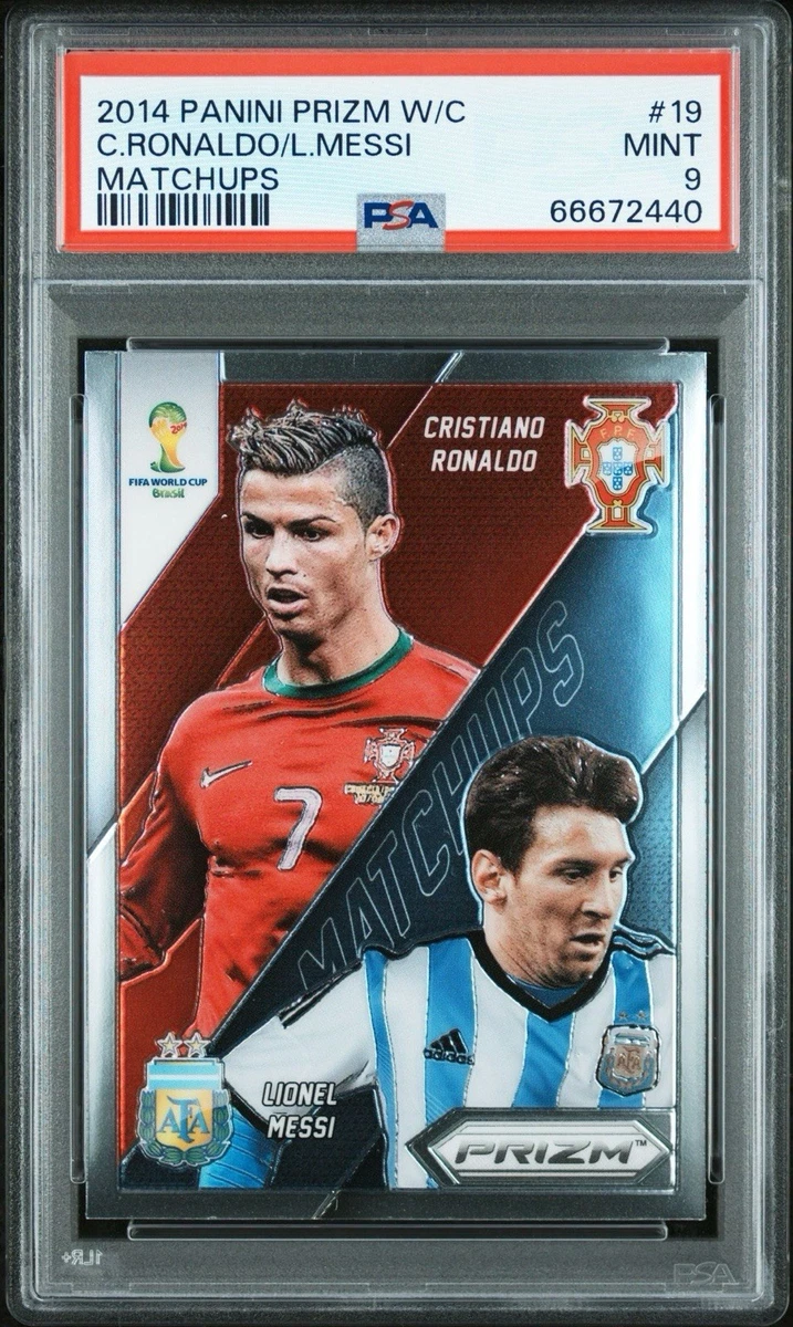 2014 Panini Prizm World Cup Cristiano Ronaldo Lionel Messi #19 for