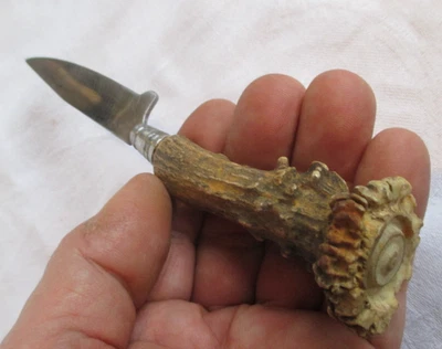 Altes Messer mit Horn Griff und Patina aus Nachlass genaues Alter unbekannt - Bild 1 von 4