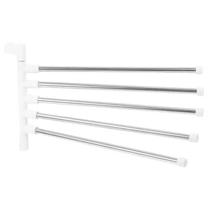 Stainless Steel Towel Holder Bath Hooks Rack Bathroom Holders for Bathrooms - Picture 1 of 13